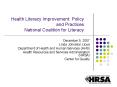 Health Literacy Improvement: Policy and Practices National Coalition for Literacy PowerPoint PPT Presentation