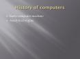 History of computers PowerPoint PPT Presentation
