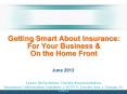 Getting Smart About Insurance: For Your Business PowerPoint PPT Presentation
