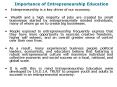 Importance of Entrepreneurship Education PowerPoint PPT Presentation