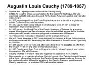 Augustin Louis Cauchy (1789-1857)