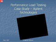 Performance Load Testing Case Study 