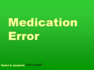 Medication Error