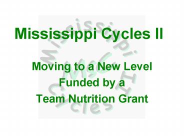 Mississippi Cycles II
