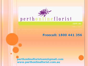 Perth Online Florist Bellons