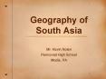 Geography of South Asia PowerPoint PPT Presentation