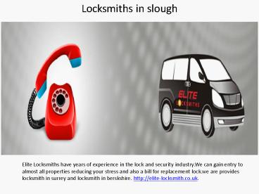 Locksmiths in Bracknell