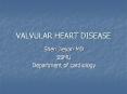 VALVULAR HEART DISEASE PowerPoint PPT Presentation