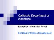 California Department of Insurance