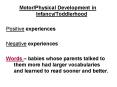 Motor/Physical Development in Infancy/Toddlerhood PowerPoint PPT Presentation