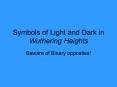 Symbols of Light and Dark in Wuthering Heights PowerPoint PPT Presentation