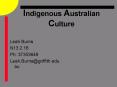 Indigenous Australian Culture PowerPoint PPT Presentation
