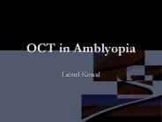 OCT in Amblyopia