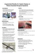 Augmented Reality for Haptic Display in Robot-Assisted Surgical Systems PowerPoint PPT Presentation