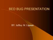 BED BUG PRESENTATION
