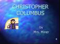 CHRISTOPHER COLUMBUS PowerPoint PPT Presentation