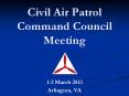 Civil Air Patrol Command Council Meeting PowerPoint PPT Presentation