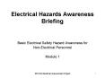 Electrical Hazards Awareness Briefing PowerPoint PPT Presentation