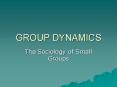 GROUP DYNAMICS PowerPoint PPT Presentation