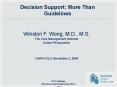 Decision Support: More Than Guidelines PowerPoint PPT Presentation