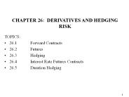 CHAPTER 26: DERIVATIVES AND HEDGING RISK