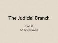 The Judicial Branch PowerPoint PPT Presentation