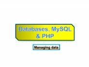 Databases - MySQL