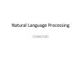 Natural Language Processing PowerPoint PPT Presentation