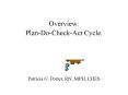 Overview: Plan-Do-Check-Act Cycle. PowerPoint PPT Presentation