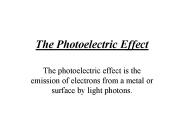 The Photoelectric Effect