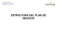 ESTRUCTURA DEL PLAN DE NEGOCIO PowerPoint PPT Presentation