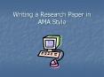 Writing a Research Paper in AMA Style PowerPoint PPT Presentation