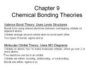 Chapter 9 Chemical Bonding Theories