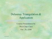 Delaunay Triangulation