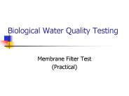 Biological Water Quality Testing