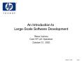 An Introduction to Large-Scale Software Development PowerPoint PPT Presentation