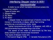 Interfacing Stepper motor to 8051 microcontroller
