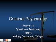 Criminal Psychology