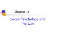 Social Psychology and the Law PowerPoint PPT Presentation