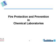 Fire Protection and Prevention in Chemical Laboratories