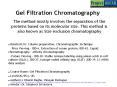 Gel Filtration Chromatography PowerPoint PPT Presentation