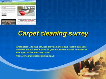 Carpet cleaning Epsom
