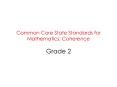 Common Core State Standards for Mathematics: Coherence PowerPoint PPT Presentation