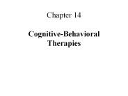 Chapter 14 Cognitive-Behavioral Therapies PowerPoint PPT Presentation