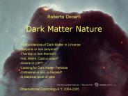 Dark Matter Nature