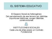 EL SISTEMA EDUCATIVO