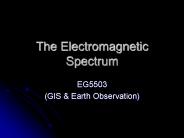 The Electromagnetic Spectrum