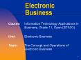 Electronic Business PowerPoint PPT Presentation