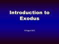 Introduction to Exodus PowerPoint PPT Presentation
