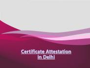 Certificate Attestation